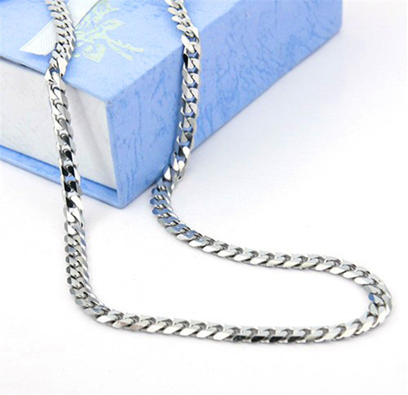 European and American titanium steel Cuban chain Jewelry dealsniper-net