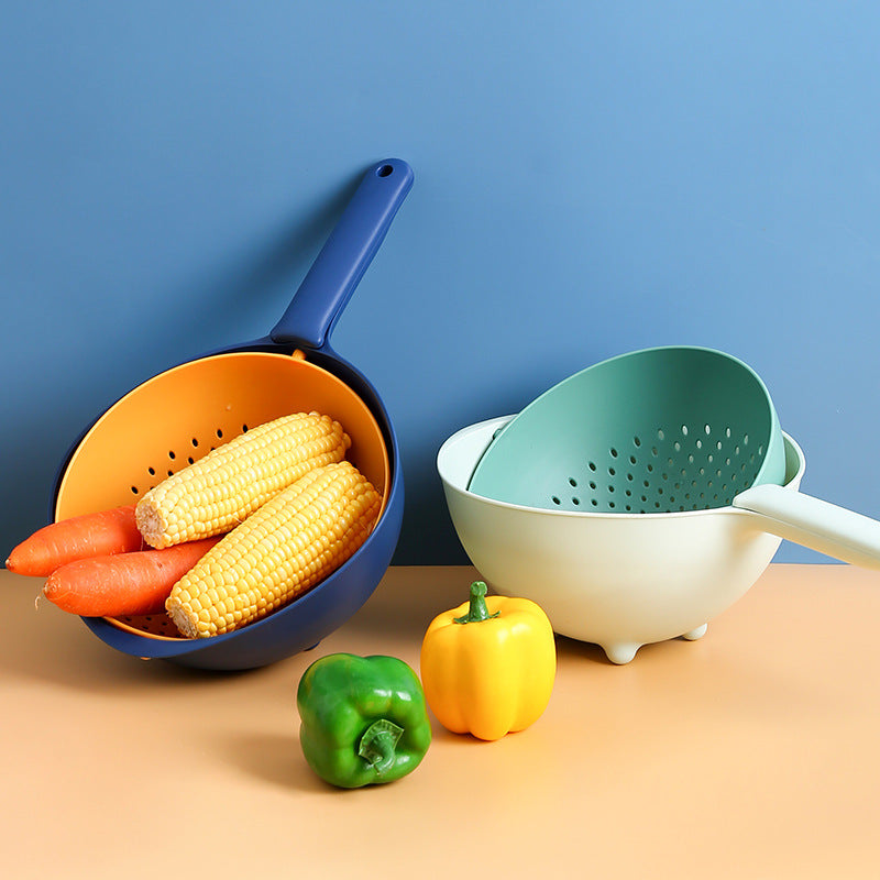 Household Kitchen Multifunctional Plastic Vegetable Basket Kitchen DealSniper.net