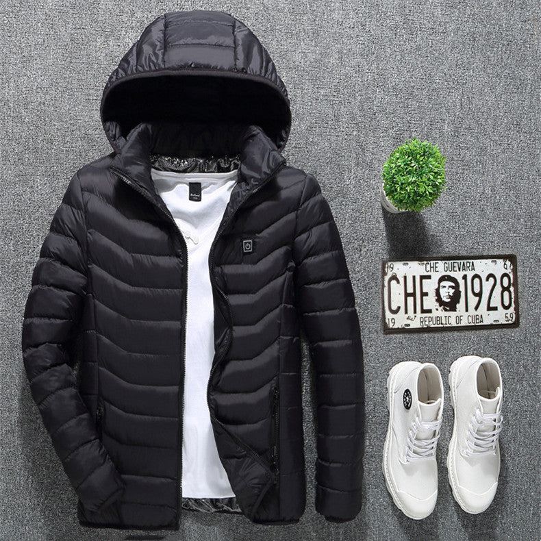 New Heated Jacket Coat USB Electric Jacket Cotton Coat Heater Men Electronics Office