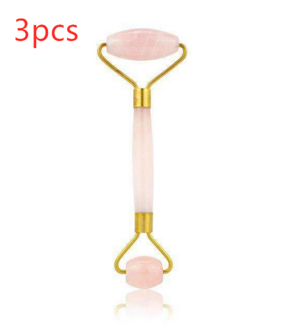 Beauty Jade Massage Facial Massage Beauty Massage Roller Beauty dealsniper-net Pink 3pcs C
