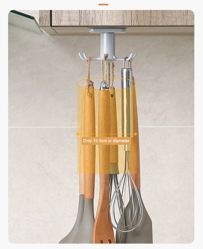 Punch-free Creative Rotatable Kitchen Storage Rack Kitchen DealSniper.net