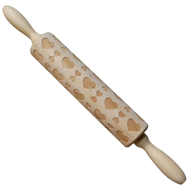 Rolling Pin Christmas Embossing Kitchen dealsniper-net 45cmx5cm