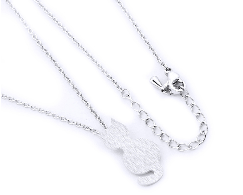 Plating alloy women's necklace trend fashion pet cat necklace Jewelry dealsniper-net