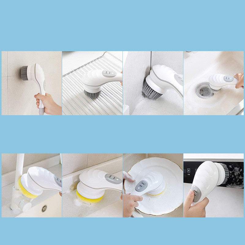 New Multifunctional Electric Dishwashing Brush For Wireless Cleaning House Gym From House
