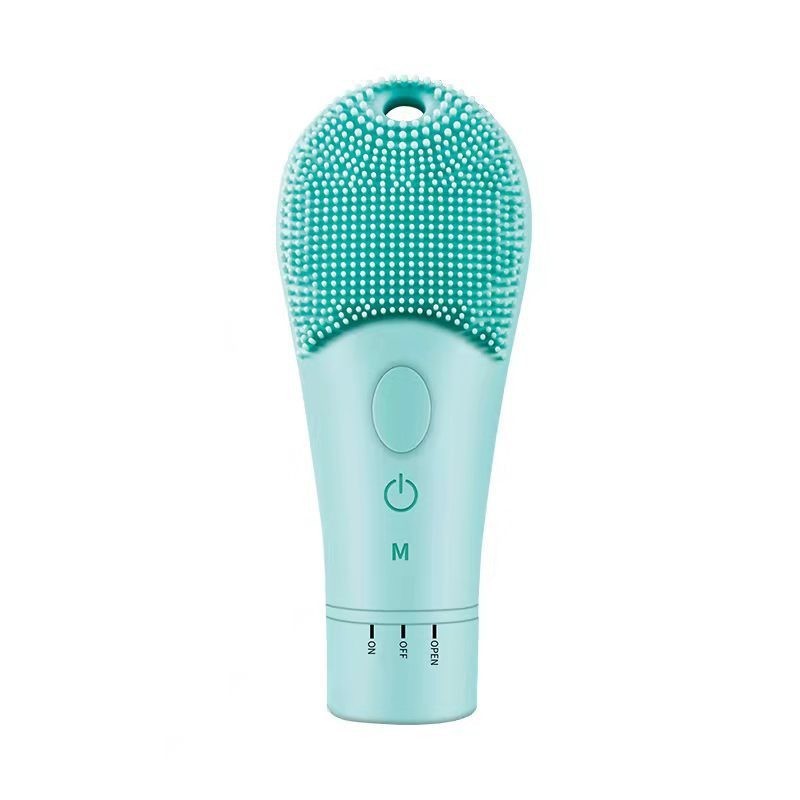 Silicone Gel Cleansing System Electric Facial Cleansing Beauty DealSniper.net Blue Battery Type English