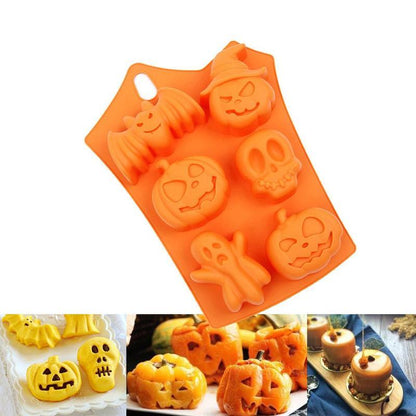 Halloween Pumpkin Cakes Silicone Mold Bald Cake Cake Holidays dealsniper-net