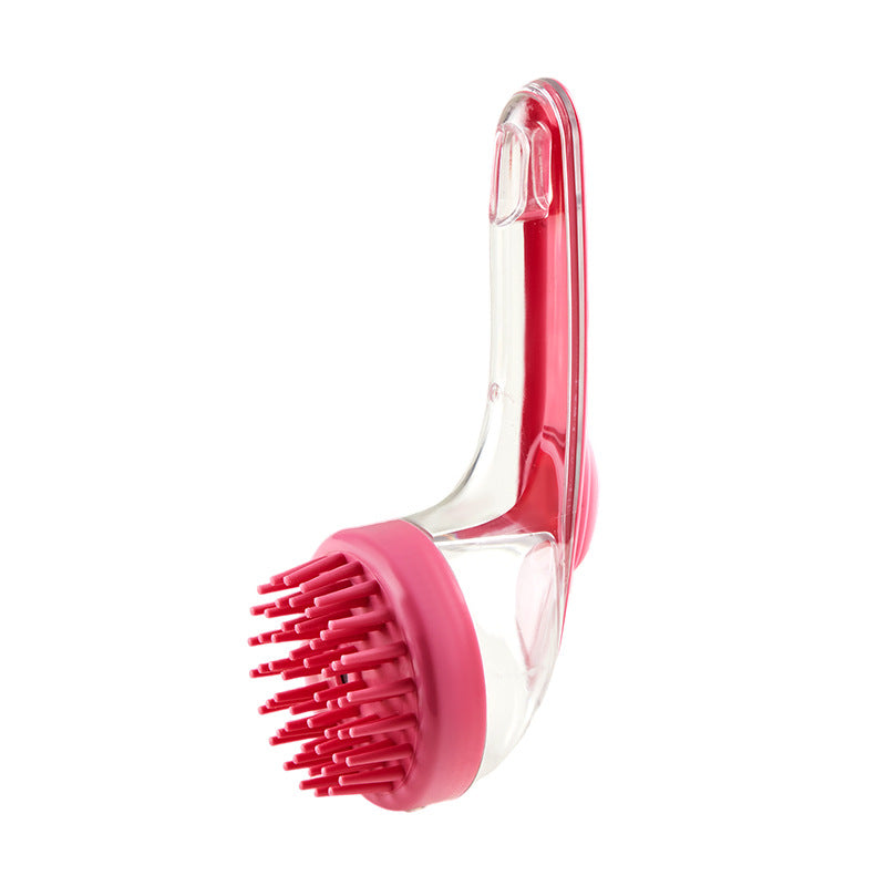 Dogs Cats Pets Brush Pet Bath Brush Cleaning Brushes Pets Gym From House Shampoo Brush Rose Red ZY71
