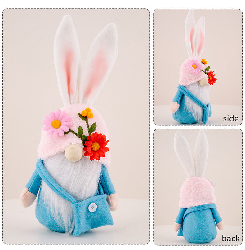 Easter Faceless Gnome Rabbit Doll DIY Handmade Home Decoration Kids dealsniper-net