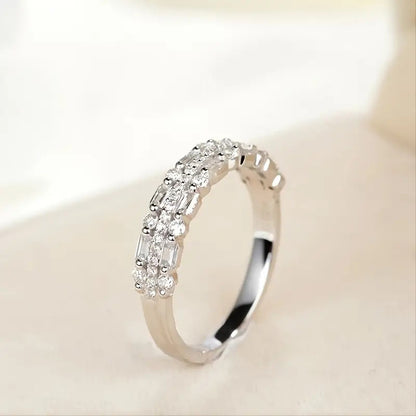 Multilayer Ring Three-layer Fine Circle Line Setting For Women Jewelry dealsniper-net