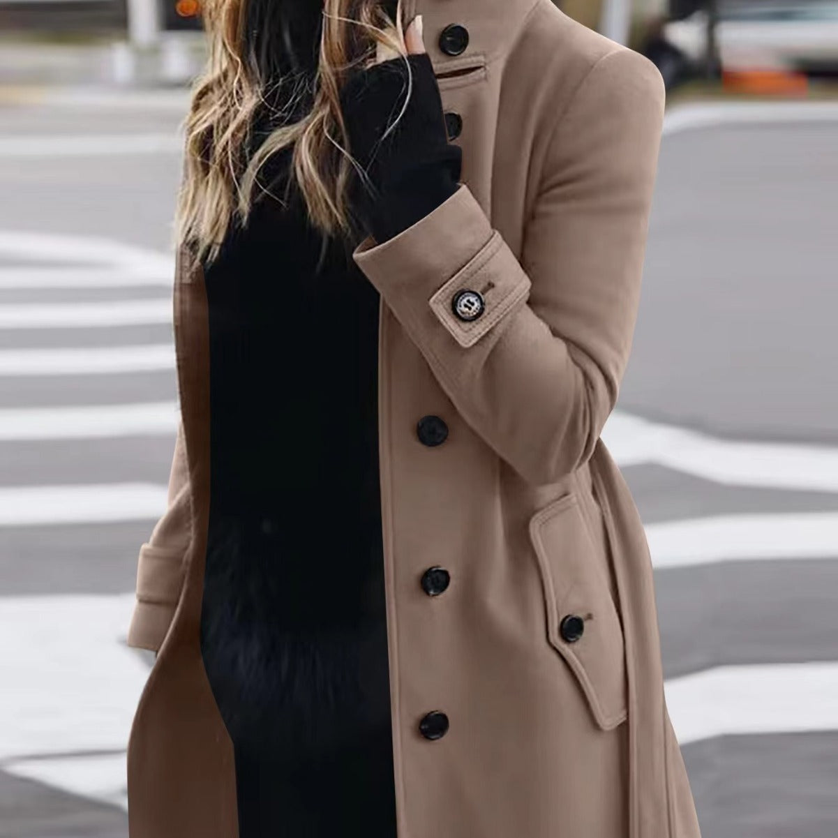 Autumn Winter New Woolen Coat Women's Slim Fit Cardigan Women null