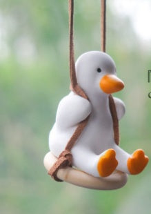 Pistol Cowboy Duck Car Rearview Mirror Pendant Decoration Vehicle Gym From House Swing tire duck