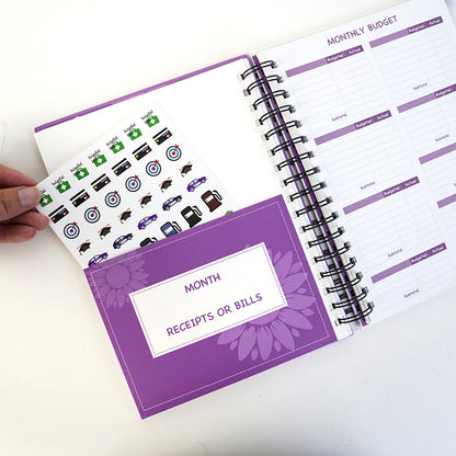 Coil Notebook Stickers Monthly Financial Planning Kids dealsniper-net