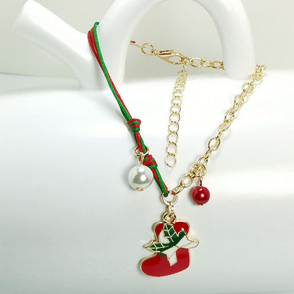 New Christmas Snowman Santa Claus Tree Snowflake Gift Holidays DealSniper.net HLBX2025 Christmas Stockings