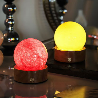 Crystal Glass Small Night Lamp Touch Ambience Light Home Decor Gym From House