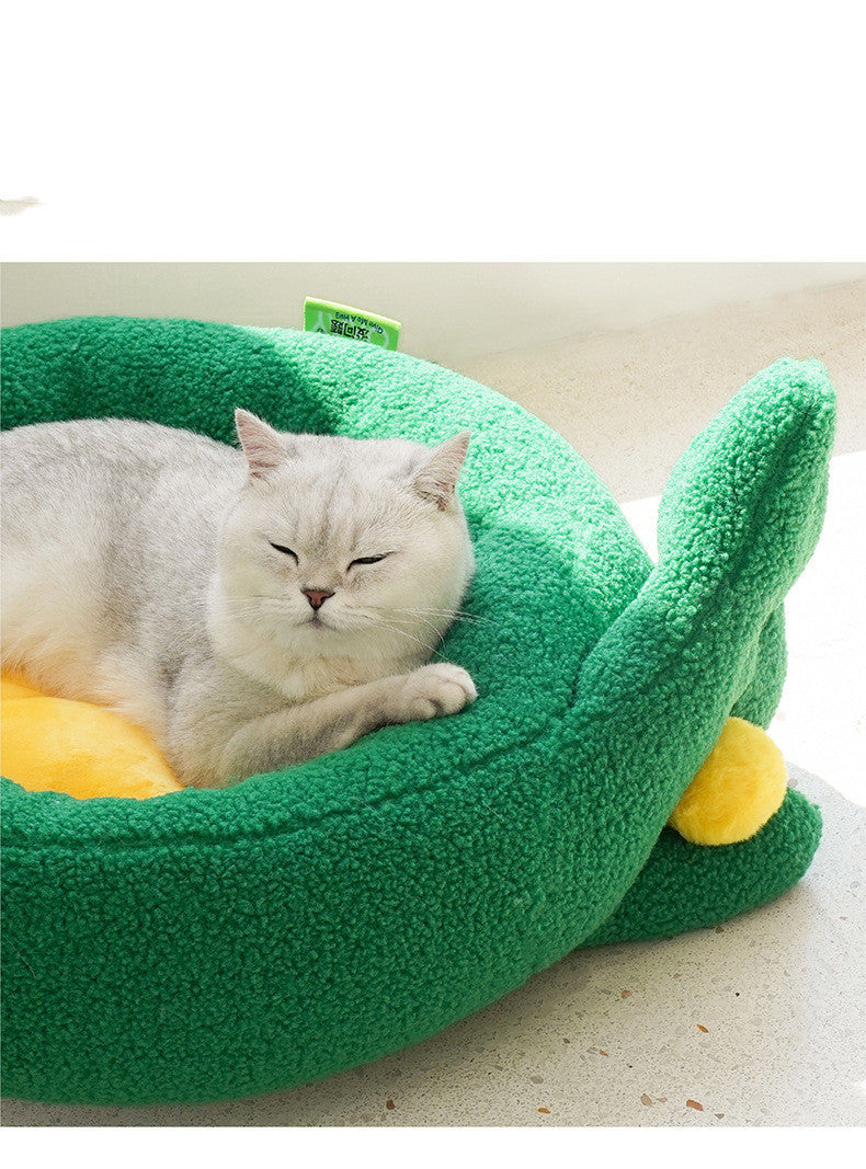 Removable And Washable Cute Cat Litter Pad Semi-closed