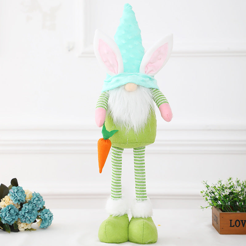 Easter Forester Standing Posture Telescopic Standing Decoration Holidays DealSniper.net Green