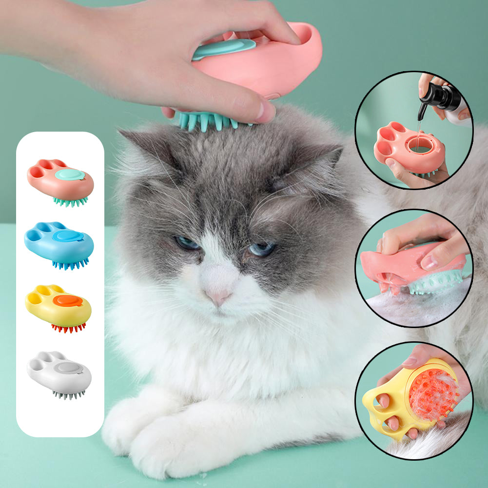 Durable Cat Paw Bath Brush Fine Foaming Labor-saving Pets dealsniper-net