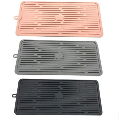 Foldable Silicone Drain Pad Non-slip Drain Drying Flume Draining Mat Kitchen DealSniper.net