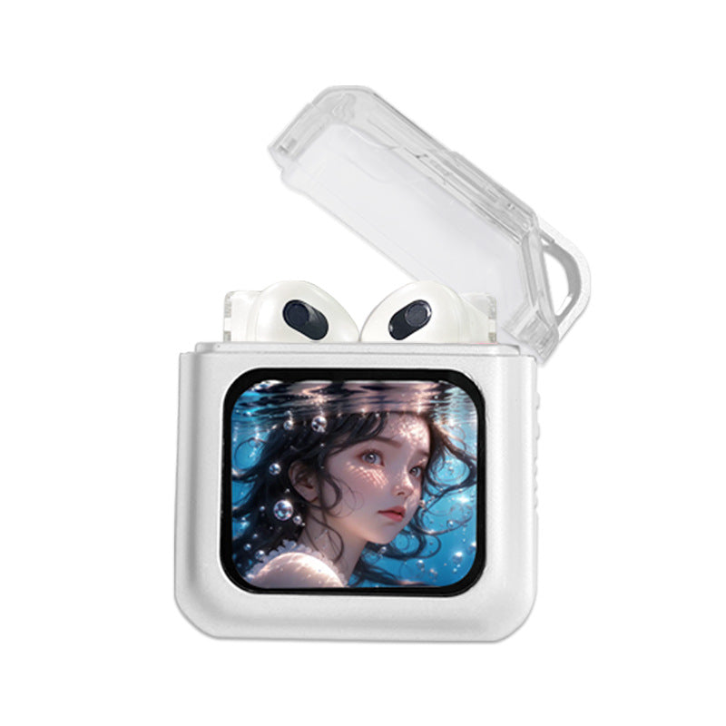 Intelligent Color Screen ANC Active Noise-reduction Electronics dealsniper-net White
