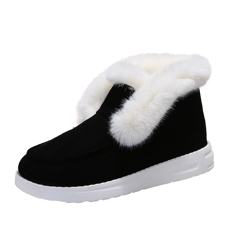Snow Boots Warm Winter Shoes Plush Fur Ankle Boots Women Women DealSniper.net