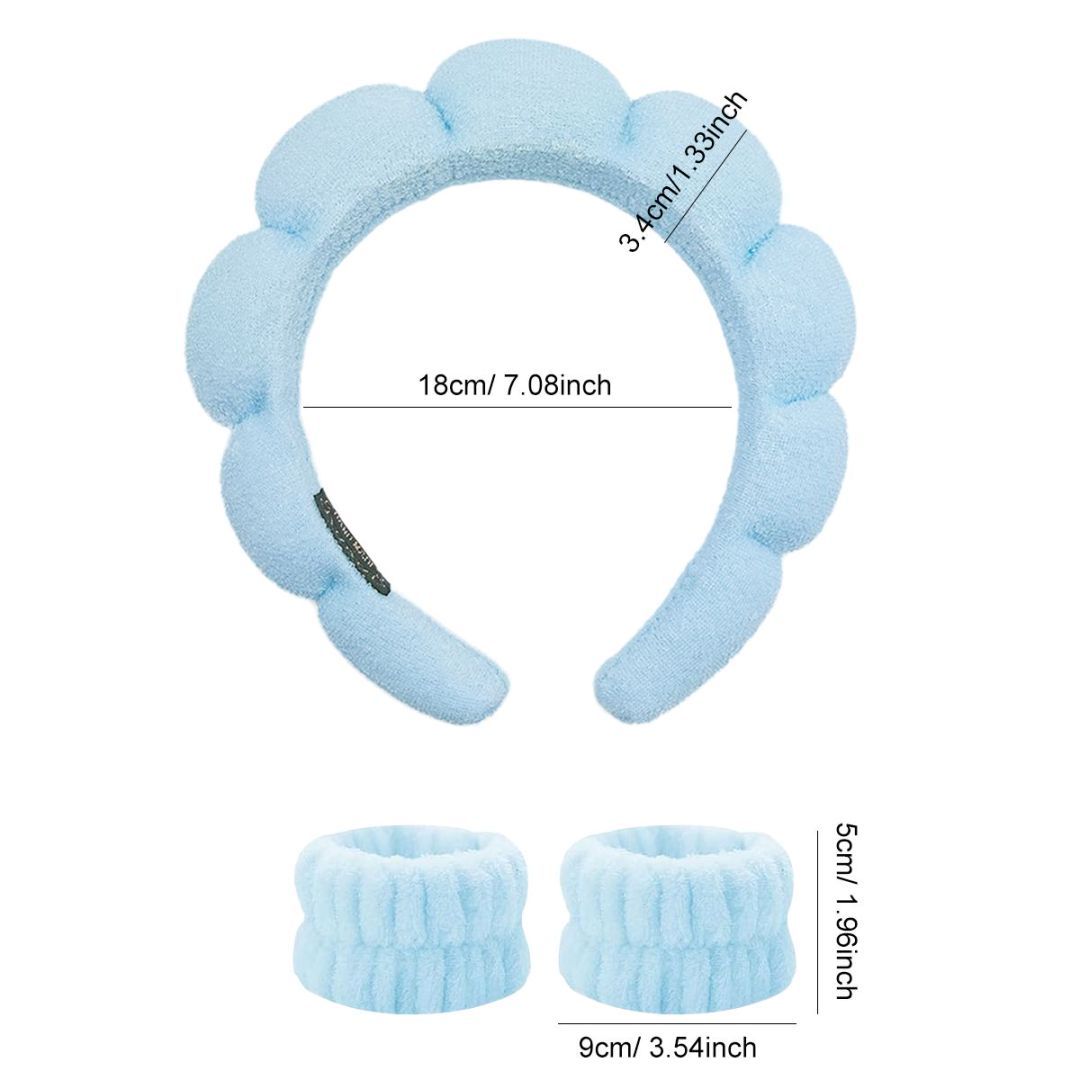 Three-piece Headband Bracelet Blue Beauty DealSniper.net