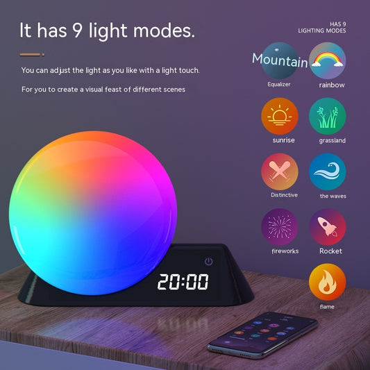 Simulated Sunrise And Sunset Colorful Alarm Clock Home Decor dealsniper-net