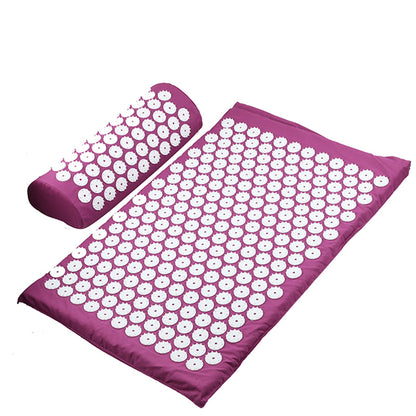Fitness Yoga Acupuncture Mat Acupuncture Pillow Storage Bag Sports Gym From House Purple 2PCS