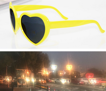 Night Lights Change Love Special Effects Glasses Sunglasses Deals DealSniper.net Yellow