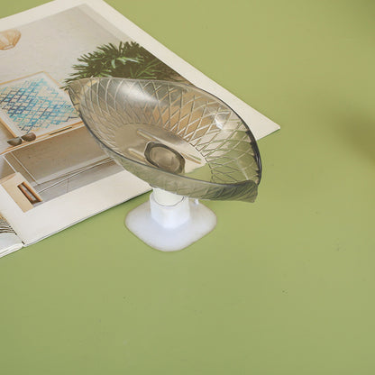 Perforation-free Toilet Bathroom Household Soap Drain Shelf Home Decor DealSniper.net Clear black grey