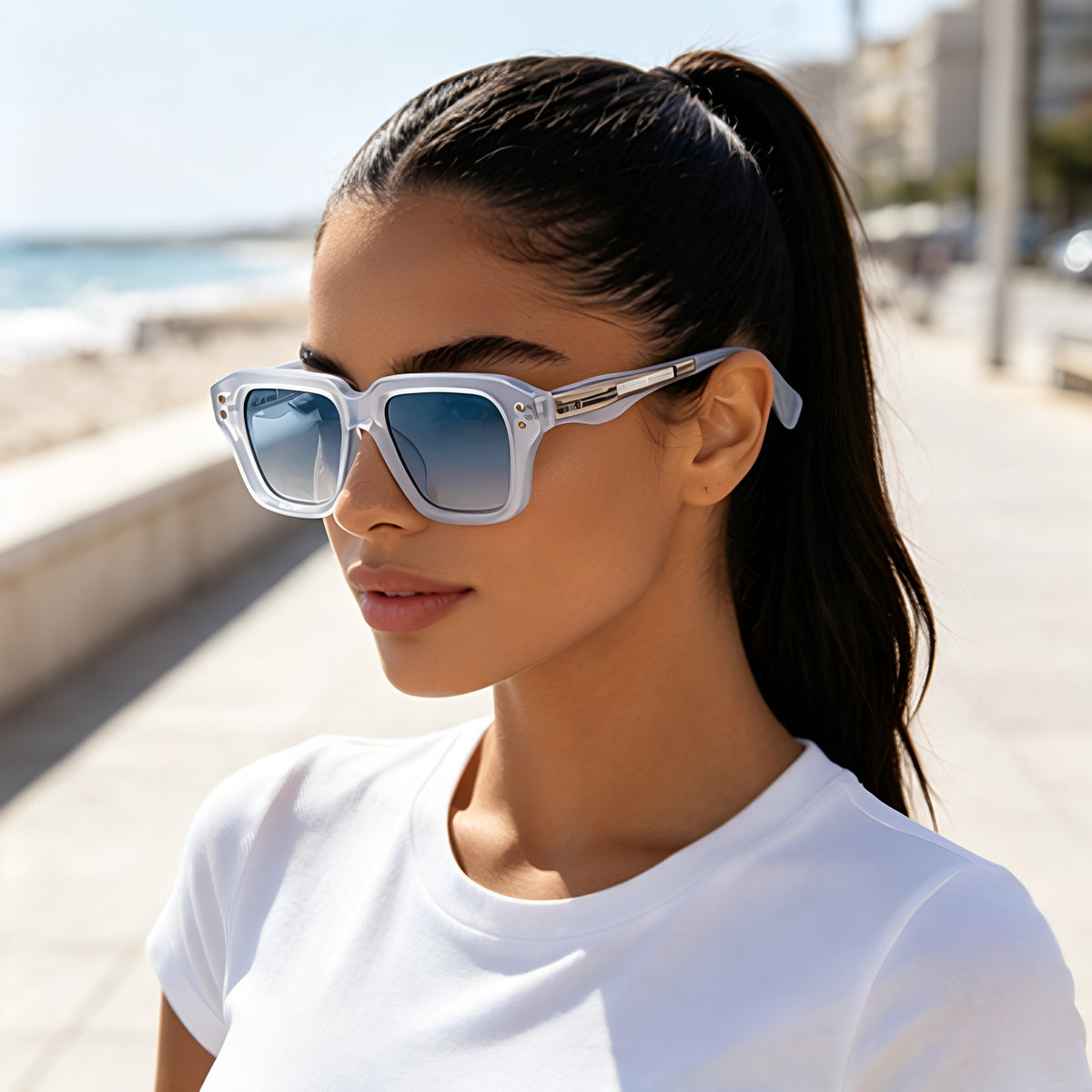 Fashion Square Frame Sunglasses For Men Stylish Sunglasses Women Gym From House