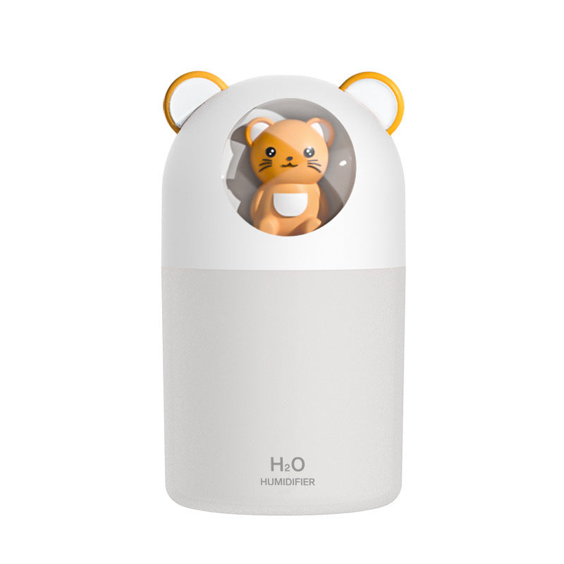 Smart Home Large Capacity Atomizer USB Mute Night Light Humidifier House DealSniper.net H1 White