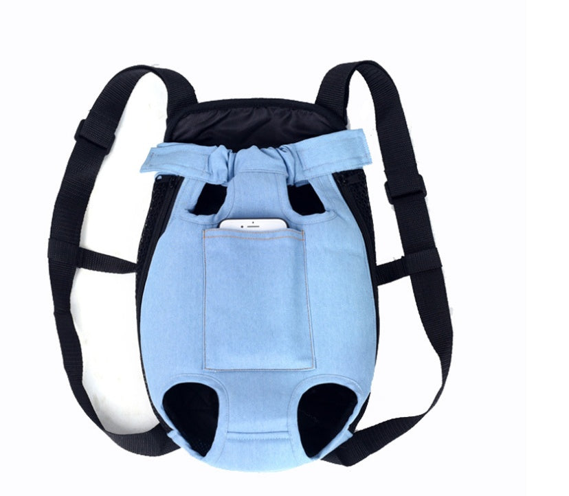 Portable Dog Backpack Pets dealsniper-net Light Blue L