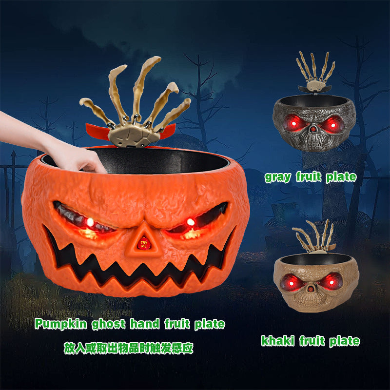 Halloween Candy Bowl Plastic Pumpkin Bowl