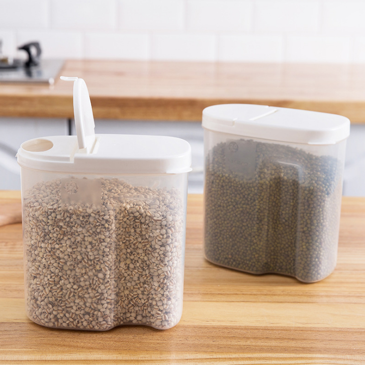 Whole grains sealed cans plastic kitchen food storage box Kitchen dealsniper-net