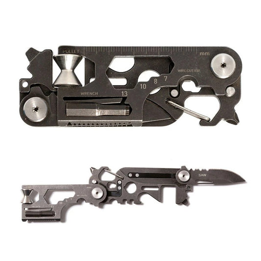 The New Combination Tool 30 In One Outdoor Folding Tool Outdoor Gym From House black
