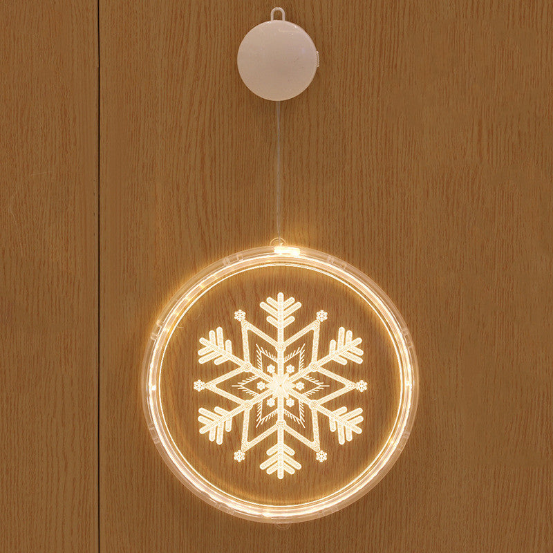 Christmas Led Small Decorative Lanterns In Rooms Holidays dealsniper-net Snowflake 16cm