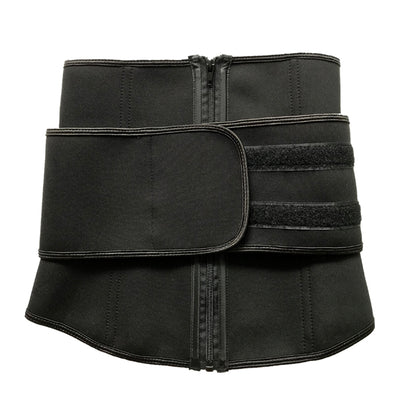 sports belts fitness girdle abdomen corset belts belt waist corset sweat belt Sports DealSniper.net 3XL Double Straps Black
