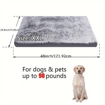 Pet Dog Bed Long Plush Cozy Warm Sleeping Beds Pets DealSniper.net C