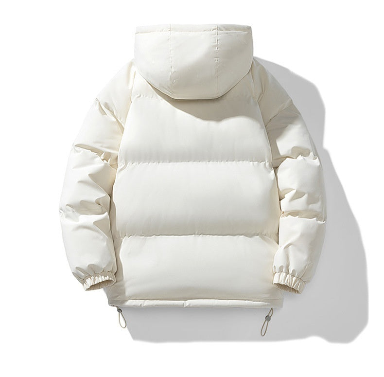 Men's Hoodie Coat Winter Fashion Solid ZIp-up Thickened Jacket Men null