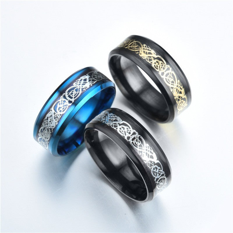 Titanium Steel Dragon Ring Jewelry dealsniper-net