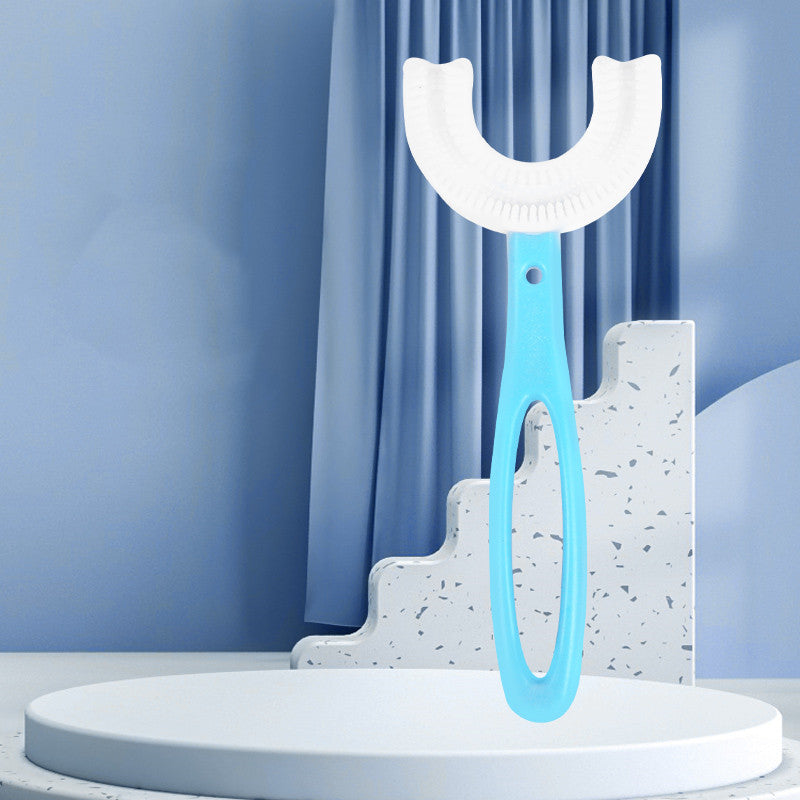 Children's U-shaped Food Grade Soft Rubber Toothbrush Health dealsniper-net