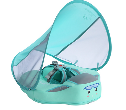 Children's Free Inflatable Lying Ring Anti-turning Swimming Ring Kids DealSniper.net Green 9