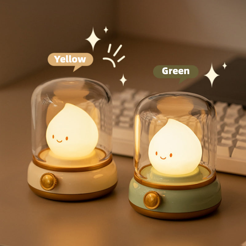 Retro Small Night Lamp Bedroom Mini Desktop LED Cute Night Lamp House dealsniper-net