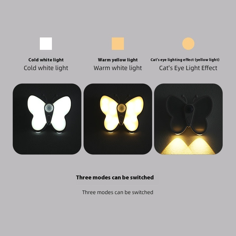 Charging Smart Magnetic Led Human Body Small Induction Night Lamp Home Decor Gym From House White Rechargeable