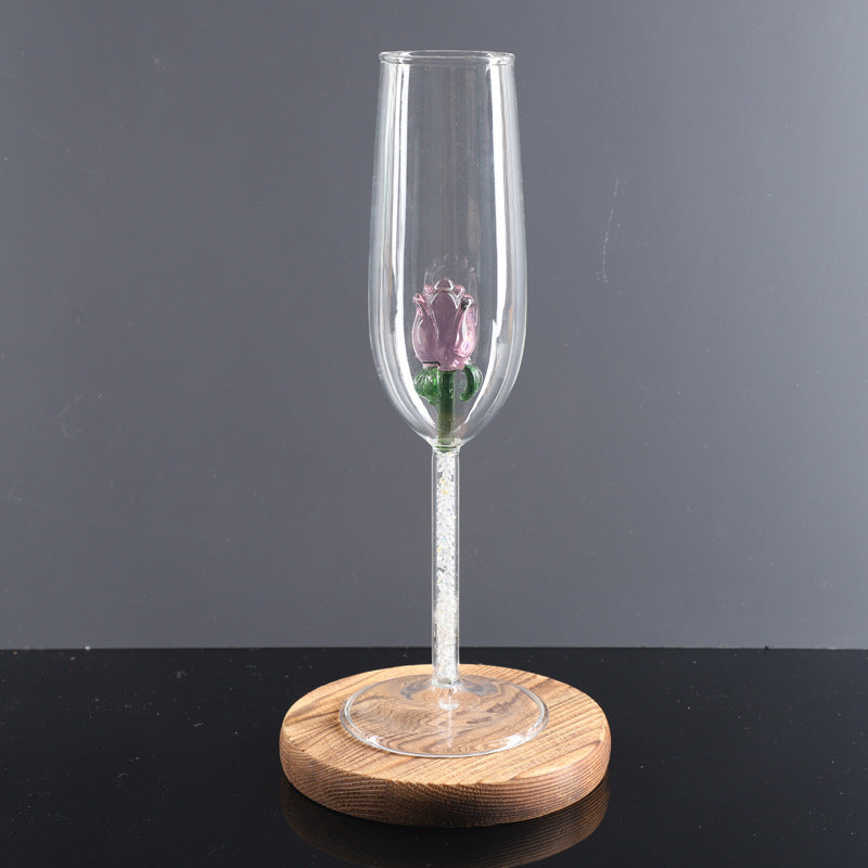 Rose Champagne Glass Simple Fashion Glass Kitchen DealSniper.net Color 2
