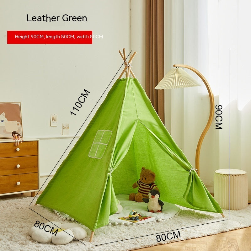 Children's Indoor Tent Princess Castle Play House Toys Pets DealSniper.net 110cm Green Ordinary Style