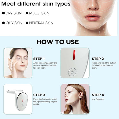 Red Light Therapy For Face, 7 Color LED Facial Light