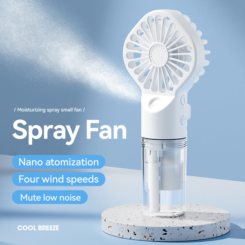 Portable Handheld Spray Fan 4-Speed Water Spray Mist Electronics Gym From House