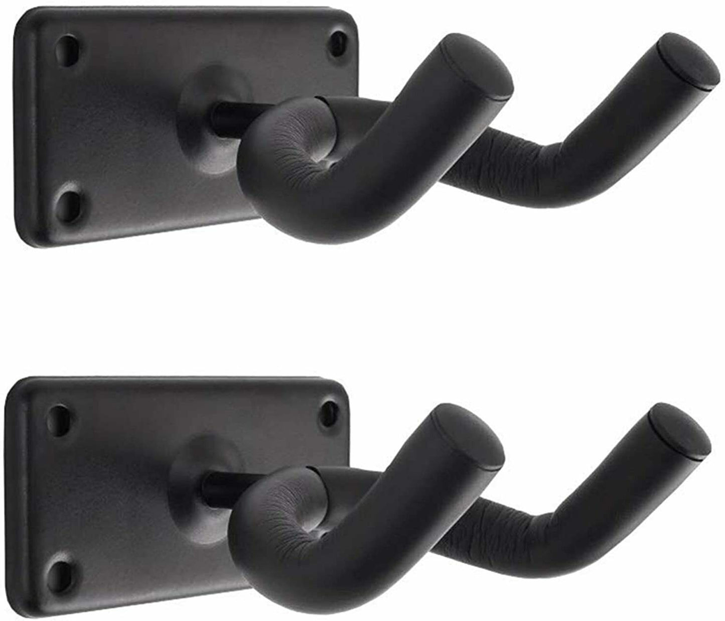 2 PCS Guitar Hangers Wall Mount Arm Instrument Display Holder Padded Hook Rack Home DealSniper.net