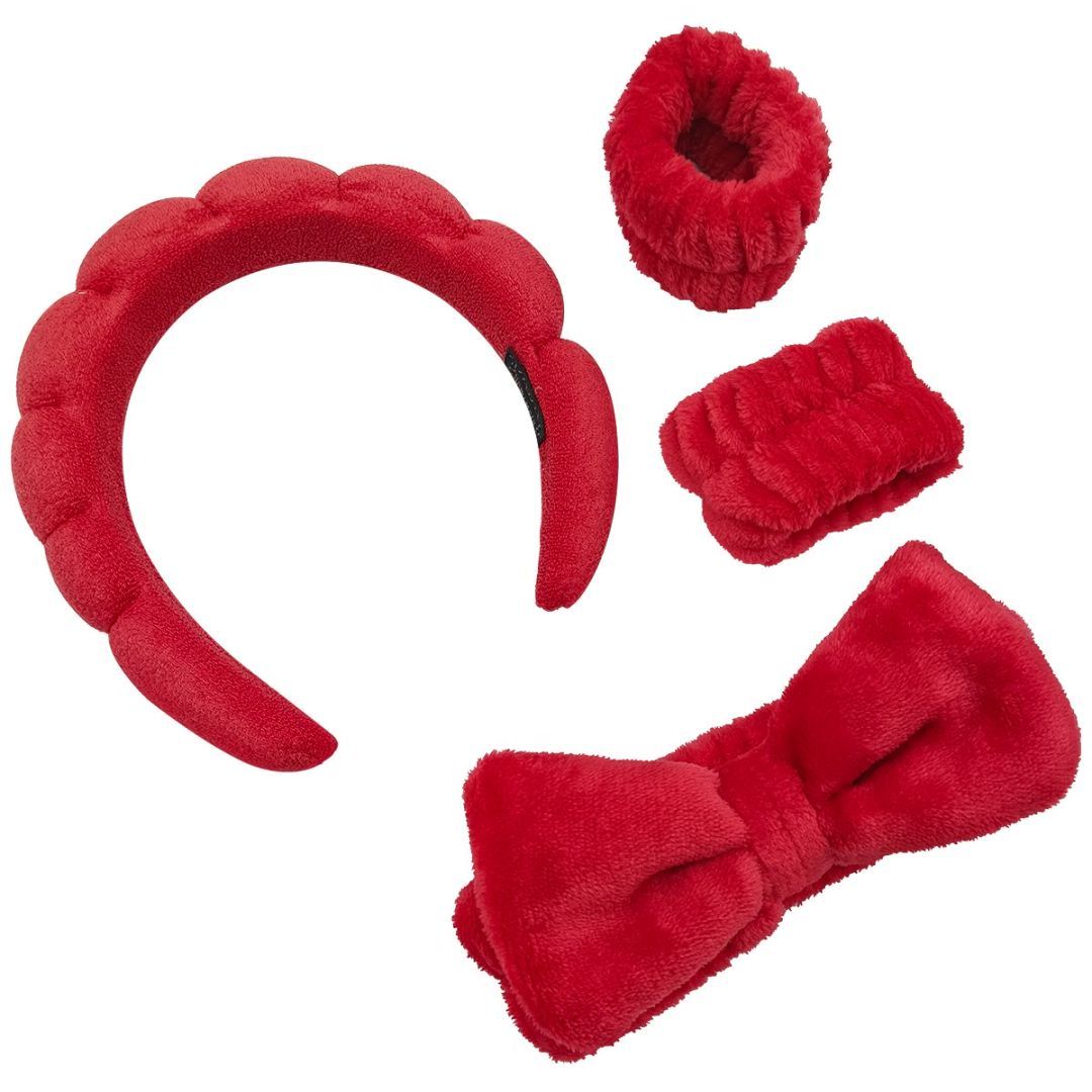 The Headband Bracelet Is A Four-piece Headband Set Of Bright Red Beauty dealsniper-net